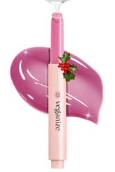 self beauty Veganize Collagen Lip Glass Balm - Hydrating Lip w/Hyaluronic Acid - Vegan Korean Lip Balm Moisturizing Lip Care - Lip Gloss Repair for Dry Cracked Lips 0.06 oz (#7 Pale Petal)